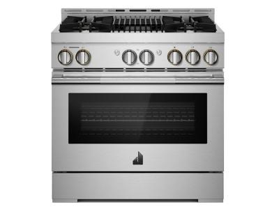 36" Jenn-Air Rise Gas Professional-Style Range With Infrared Grill - JGRP636HL