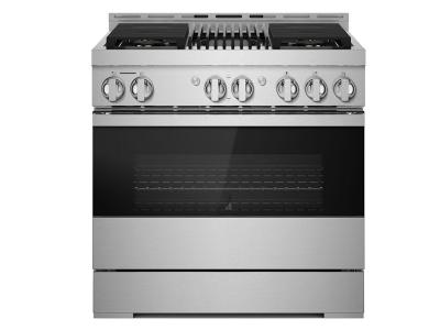 36"Jenn-Air Noir Gas Professional-Style Range With Infrared Grill - JGRP636HM