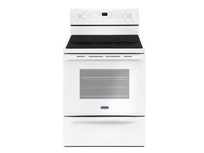 30" Maytag 5.3 Cu. Ft. Electric Range With Shatter-Resistant Cooktop - YMER6600FW