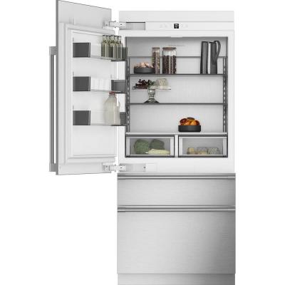 36" Monogram Left-Hinge Integrated Bottom-Freezer Refrigerator - ZIC363NBVLH