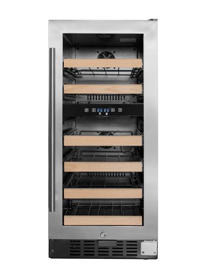 15" Cavavin Classika Collection Dual Zone Built-in Or Freestanding Wine Cellar - C-023WDZ-V4