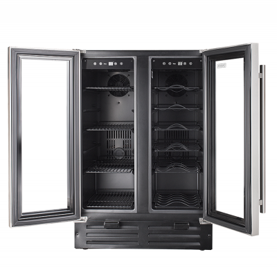 24" Cavavin Classika Collection Dual Zone Built-in Or Freestanding Beverage Center - C-73WBVC-V4