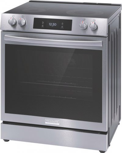 30" Frigidaire Gallery 6.2 Cu. Ft. Front Control Electric Range with Total Convection in Stainless Steel - GCFE306CBF