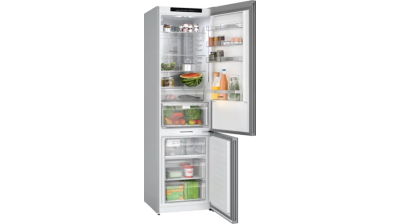 Bosch Freestanding 2-Door Bottom Mount Counter Depth Refrigerator with Ice Maker in Black Glass - B24CB80ESB