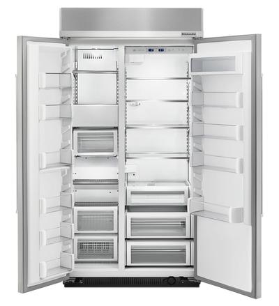 42" kitchenAid 25.5 Cu. Ft. Built-In Side by Side Refrigerator - KBSN602EPA