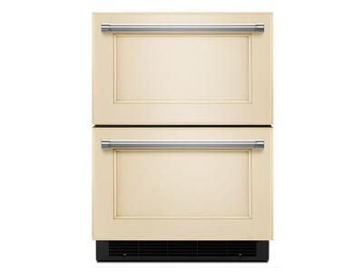 24" KitchenAid Panel Ready Double Refrigerator Drawer - KUDR204EPA