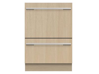 24" Fisher & Paykel Double DishDrawer, 14 Place Settings, Panel Ready (Tall) - DD24DTI9 N