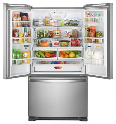 33" Whirlpool 22 Cu. Ft. French Door Refrigerator with Accu-Chill System - WRF532SNHZ