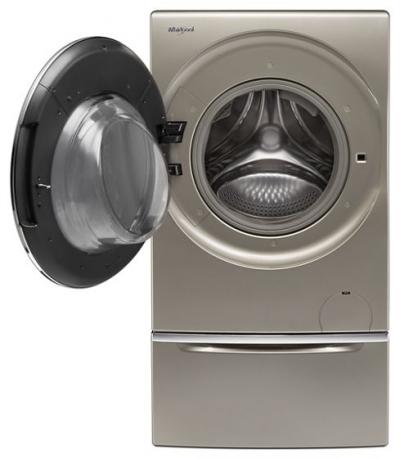 24" Whirlpool 3.2 Cu. Ft. I.E.C. Smart All-In-One Washer and Dryer - YWFC8090GX