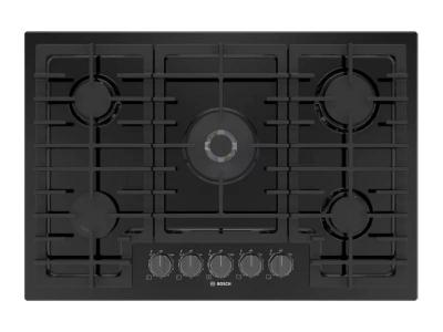 30" Bosch 800 Series FlameSelect Gas Cooktop in Black - NGM8048UC