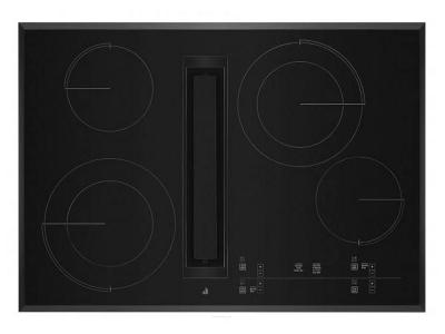 30" Jenn-Air Electric Radiant Downdraft Touch Cooktop in Black - JED4430KB