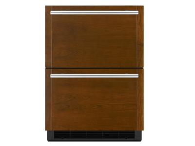 24" JennAir Panel-Ready Double Refrigerator Drawers - JUDFP242HX