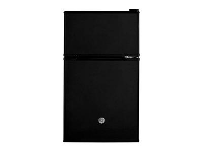 19" GE 3.10 Cu. Ft. Double-Door Compact Refrigerator - GDE03GGKBB