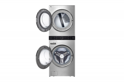 27" LG STUDIO 5.8 Cu. Ft. Single Unit Front Load WashTower With Center Control Washer and 7.4 Cu. Ft. Electric Dryer - WSEX200HNA