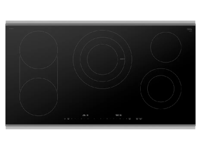 36" Bosch Benchmark Electric Cooktop in Black Surface Mount With Frame - NETP669SUC