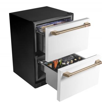 24" Café 5.7 Cu. Ft. Built-In Dual-Drawer Refrigerator - CDE06RP4NW2