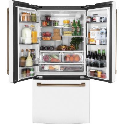 33" Café 18.6 Cu. Ft. Counter Depth French Door Refrigerator  - CWE19SP4NW2