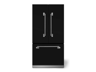36" AGA 22.2 Cu. Ft. Elise Counter Depth French Door Refrigerator in Matte Black - MELFDR23-MBL