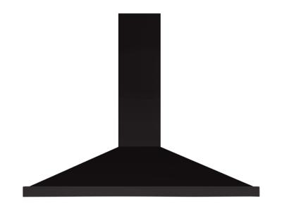 44" AGA Three-Speed 600 CFM Rangehood in Gloss Black - AMCHD44-BLK