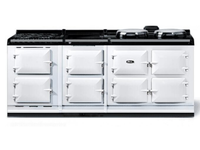 83" AGA R7 210 Series Freestanding Dual Fuel Range with 4 Burners - AR7783IGLPWHT