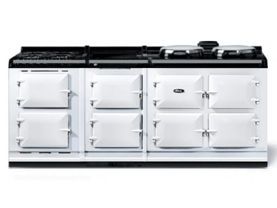 83" AGA R7 210 Series Freestanding Dual Fuel Range with 4 Burners - AR7783IGWHT