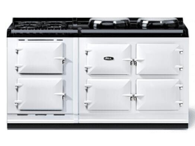 83" AGA R7 160 Series Freestanding Dual Fuel Range with 4 Burners - AR7563GLPWHT