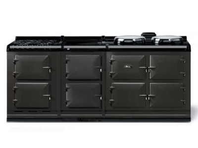 83" AGA CLASSIC eR7 210 with Hotcupboard Freestanding Dual Fuel Range - AER7783WGLPPWT