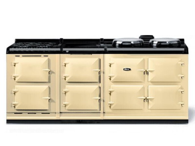 83" AGA CLASSIC eR7 210 with Hotcupboard Freestanding Dual Fuel Range - AER7783WGLPCRM