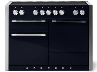 48" AGA Mercury Series 6 Cu. Ft. Slide In Induction Range with Glide Out Broiler System - AMC48IN-BLK