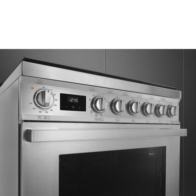 30" SMEG Freestanding Professional Dual Fuel Range in Stainless Steel - CPF30UGMX