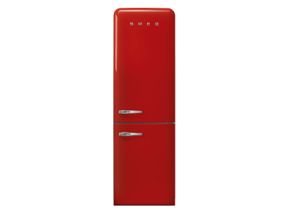 24" SMEG 12.75 Cu. Ft. Free Standing Bottom Mount Refrigerator in Red - FAB32URRD3