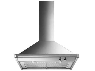 30" SMEG Classica Wall Mount Range Hood  - KDU30X