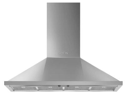 48" SMEG Portofino Wall Mount Chimney Hood - KPF48UX