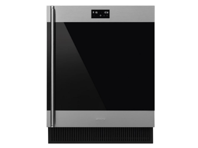 24" SMEG 4.17 Cu. Ft. Built-in Wine Cooler in Stainless Steel - CVIU338RX