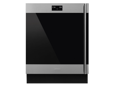 24" SMEG 4.17 Cu. Ft. Built-in Wine Cooler in Stainless Steel - CVIU338LX
