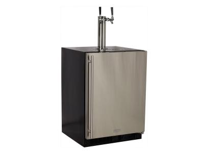 Marvel Built-In Indoor Twin Tap Beer Dispenser - ML24BTP3RP