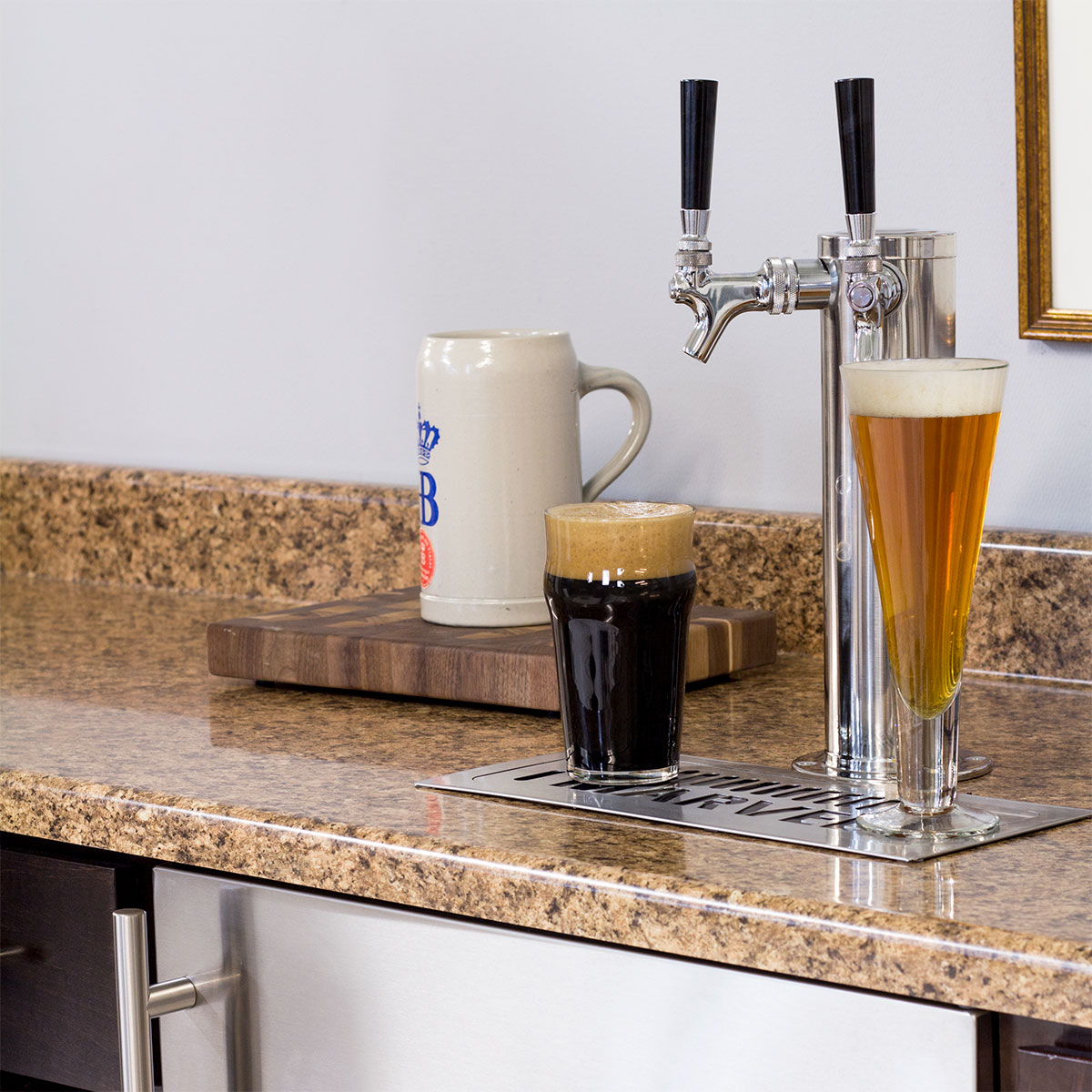 Built in kegerator shop indoor