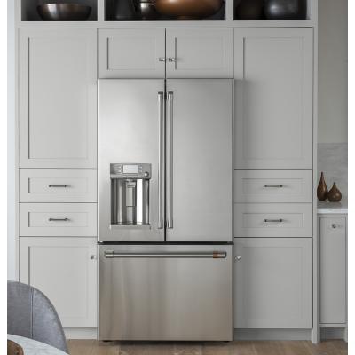 36" Café 22.2 Cu. Ft. French-Door Refrigerator w/Keurig K-Cup Brewing System - CYE22UP2MS1