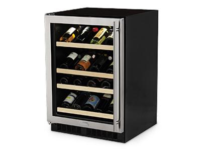 24" Marvel High Efficiency Gallery Single Zone Wine Refrigerator - ML24WSG1LS