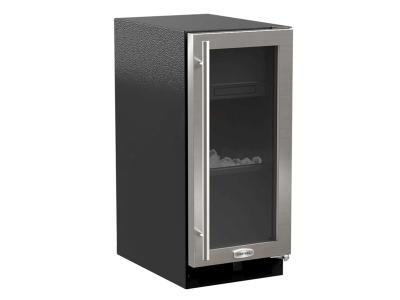 15" Marvel Clear Ice Machine with Arctic Illuminice™ and Glass Door - ML15CLG2RS