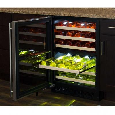 24" Marvel High Efficiency Dual Zone Wine Refrigerator - ML24WDF4LP