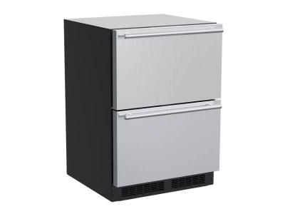 24" Marvel 5.0 Cu. Ft.  Built-In Refrigerated Drawers - MLDR224SS61A