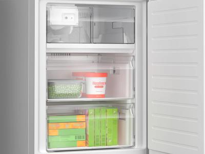 Bosch Freestanding 2-Door Bottom Mount Counter Depth Refrigerator with Ice Maker in White Glass - B24CB80ESW