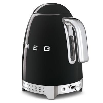 SMEG 50's Style Kettle With Plastic Button In Black - KLF04BLUS