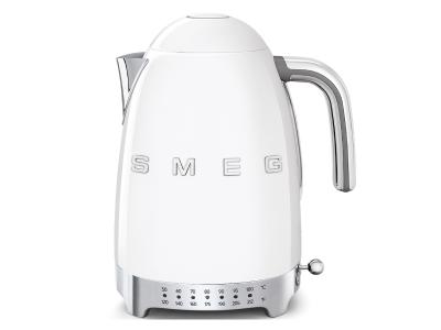 SMEG 50's Style Kettle With Plastic Button In White - KLF04WHUS