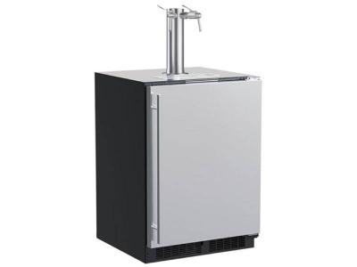 24" Marvel Built-in Dispenser with Twin Wine and Beverage Tap - MLKR224-SSD1A