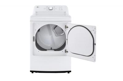 LG LG 7.3 Cu. ft. Ultra Large Capacity Smart Wi-Fi Enabled Rear Control Electric Dryer with TurboSteam - White