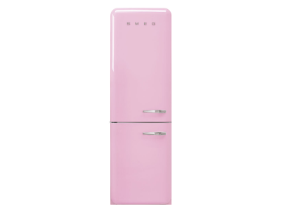 24" SMEG 12.75 Cu. Ft. Free Standing Bottom Mount Refrigerator in Pink - FAB32ULPK3