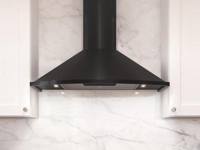 30" Zephyr Core Collection Savona Wall Mount Range Hood in Black - ZSA-E30FB