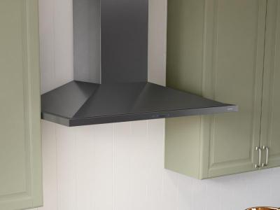 30" Zephyr Core Collection Anzio Wall Mount Range Hood in Black Stainless Steel - ZAN-E30DBS